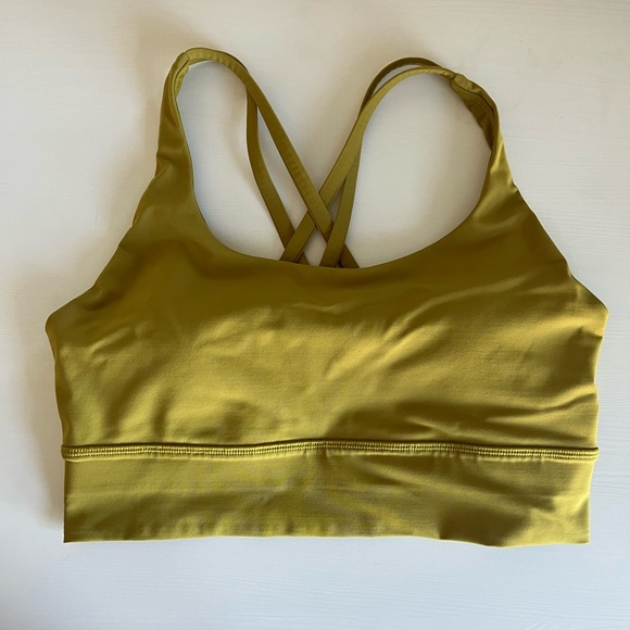 lululemon Energy Longline Bra *Medium Support B–D Cups • Size 8 • Auric Gold - Picture 2 of 7